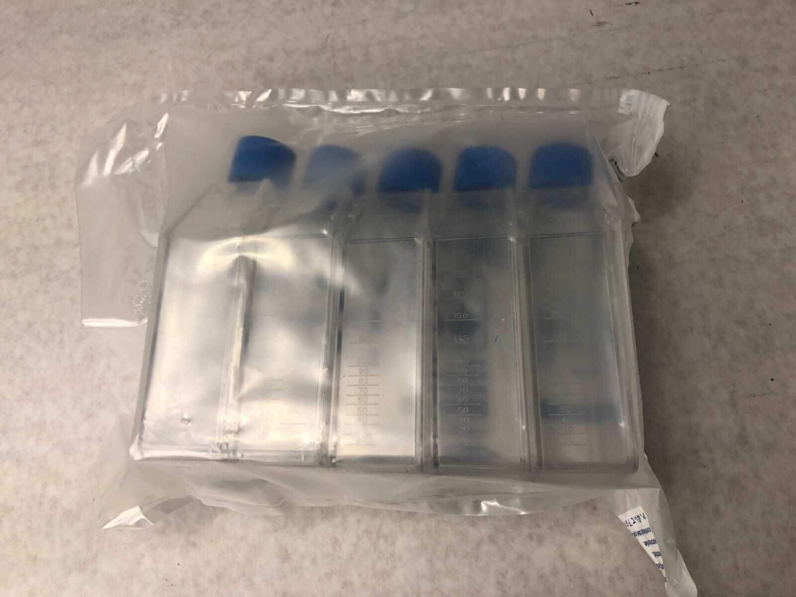 Falcon 353136 250ML Flask Canted Neck BLue Vented Cap Sterile Lot of 10