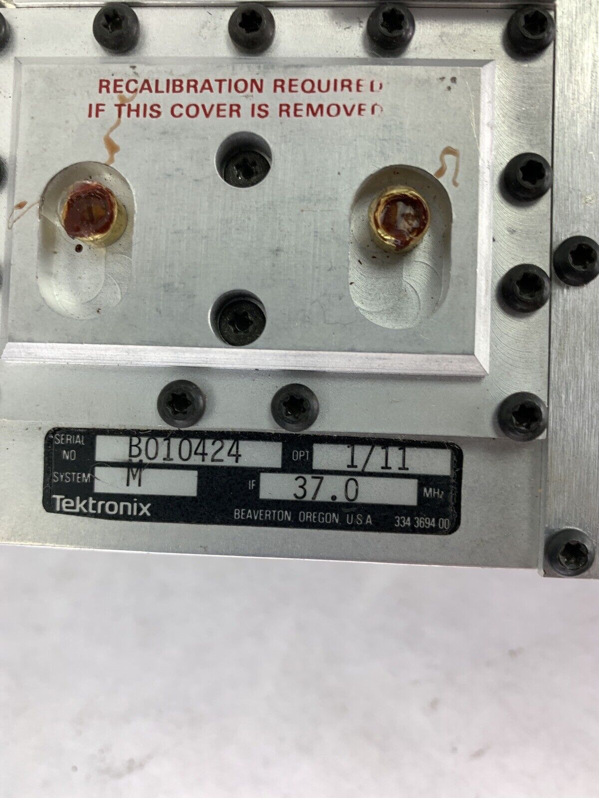 Tektronix TDC2 UHF Tunable Down Converter Untested