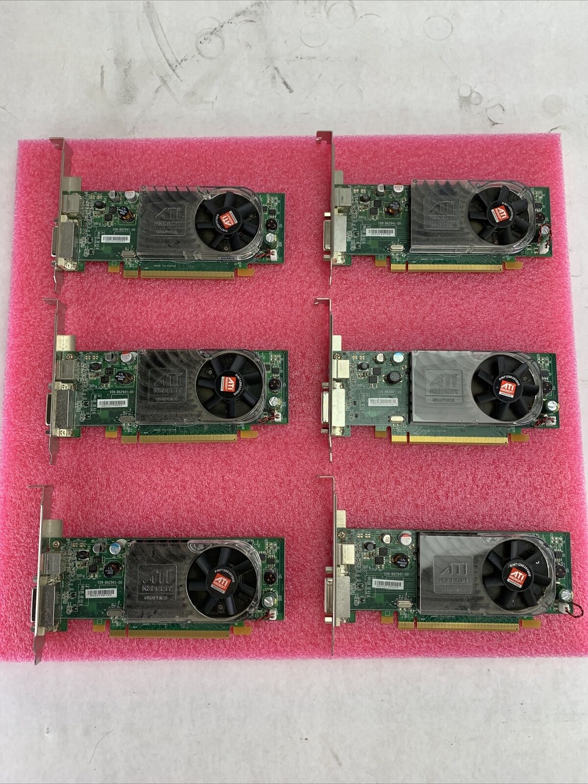 Lot of 6 Dell X399D ATI Radeon HD3450 256 MB PCI-E Video Card