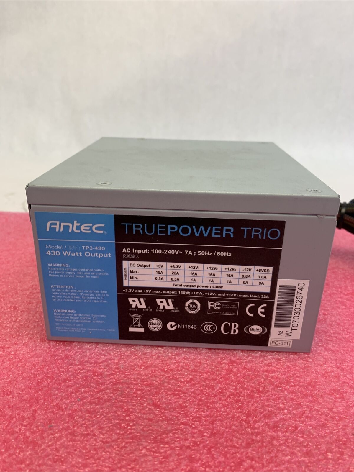 Antec TruePower Trio TP3-430 430W Power Supply