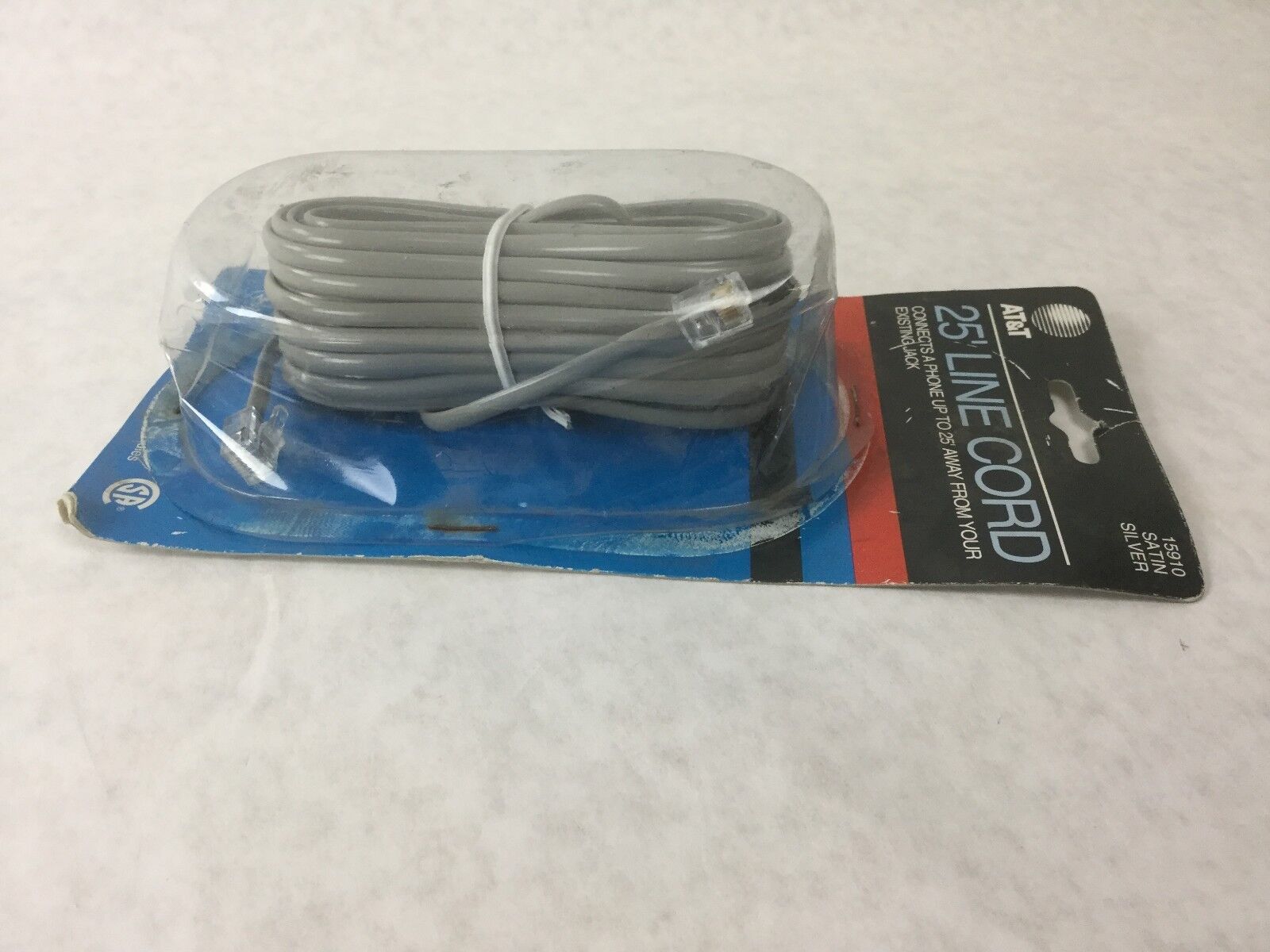AT&T  25' Foot LIne Cord (Satin Silver) NEW