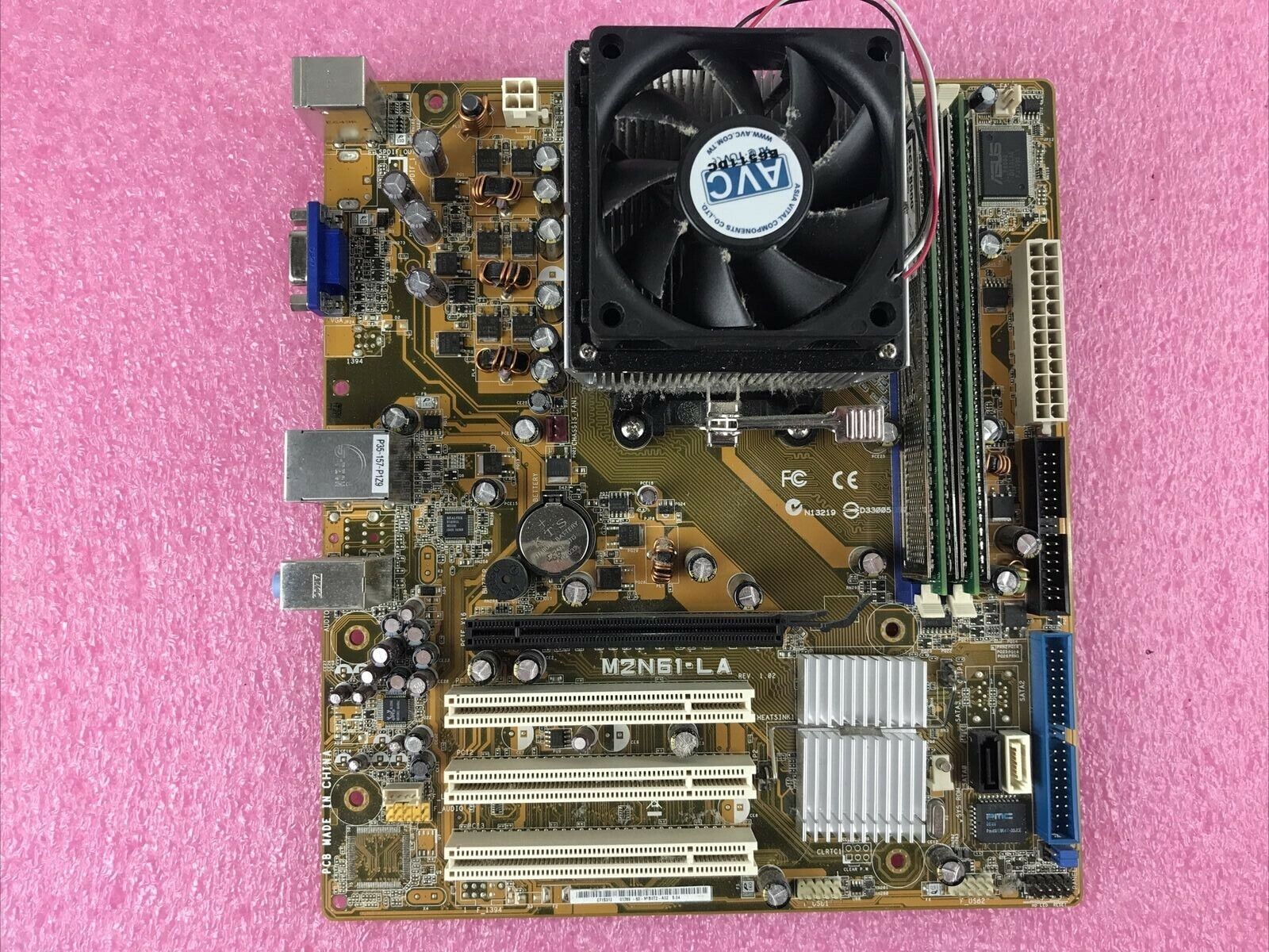 HP Motherboard M2N61-LA  AMD Athlon 64 3500t 2.20GHz CPU 2GB RAM with I/O shield