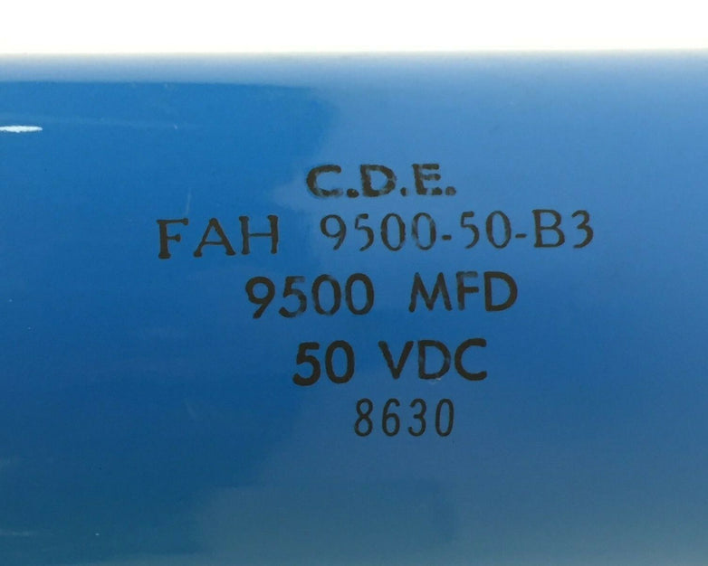 CDE 9500 MFD 50V Capacitor FAH 9500-50-B3  NOS