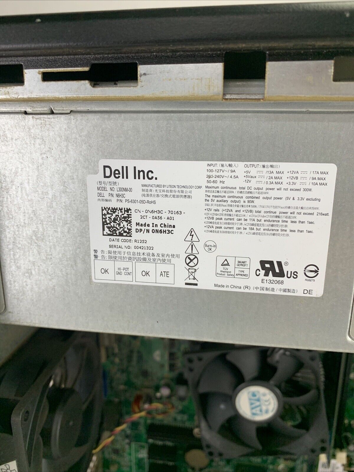 Dell Vostro 270 MT Intel Core i3-3220 3.3GHz 4GB RAM No HDD No OS