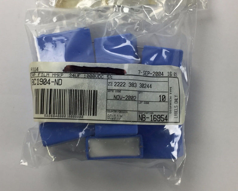 Vishay BC Components 2222 383 30244 CAP FILM MMKP .24 UF 1000UDC 5%