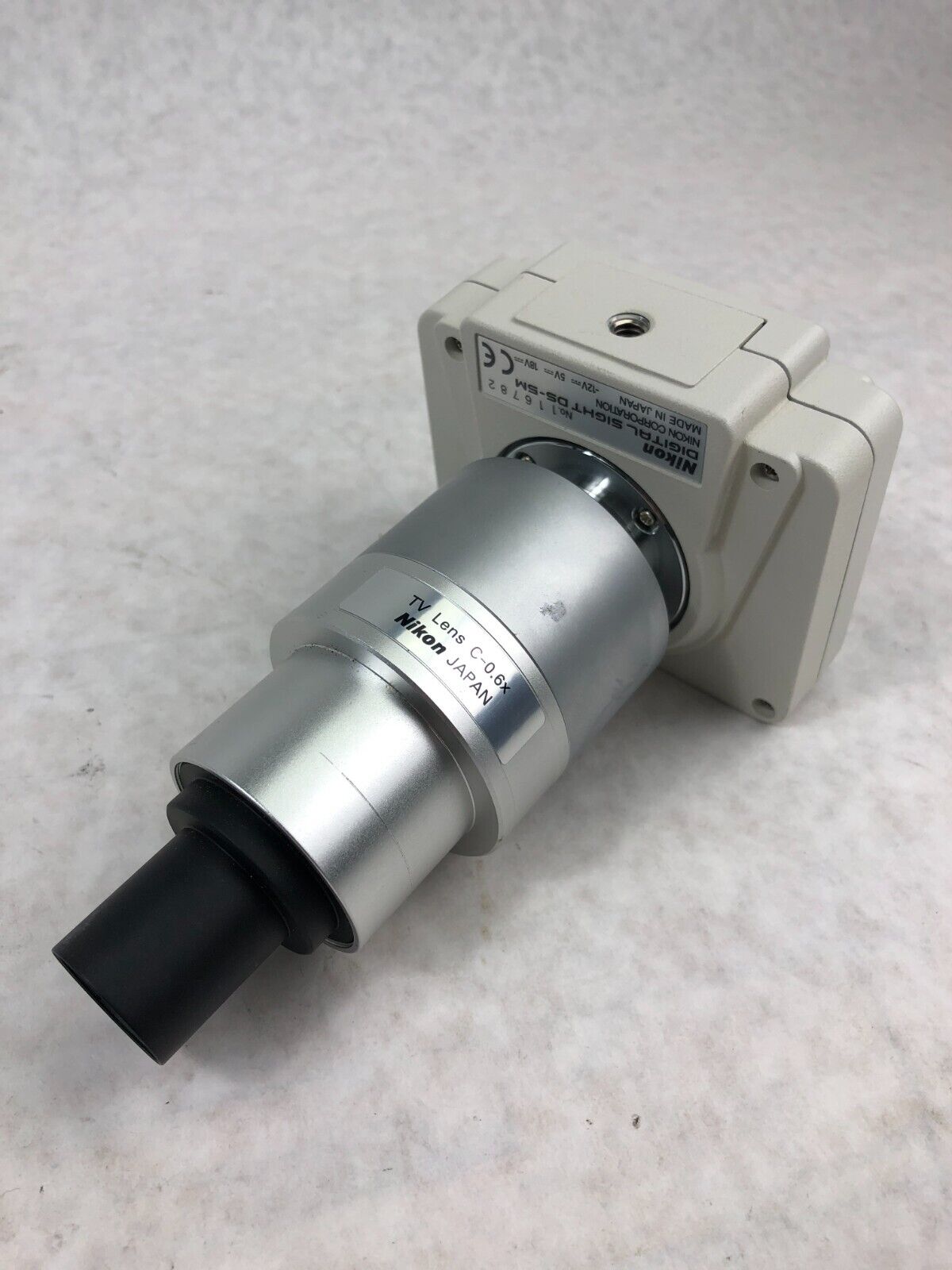 Nikon Microscope C-Mount Camera TV LENS C-0.6x w/ Digital Sight DS-5M