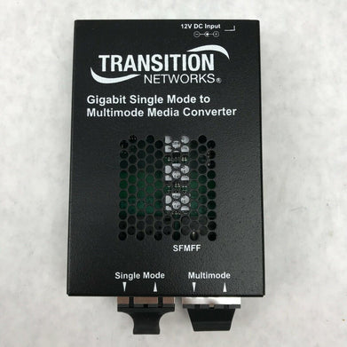 Transition Networks Stand-Alone Media Converter SFMFF w/ Power Supply 1315-220