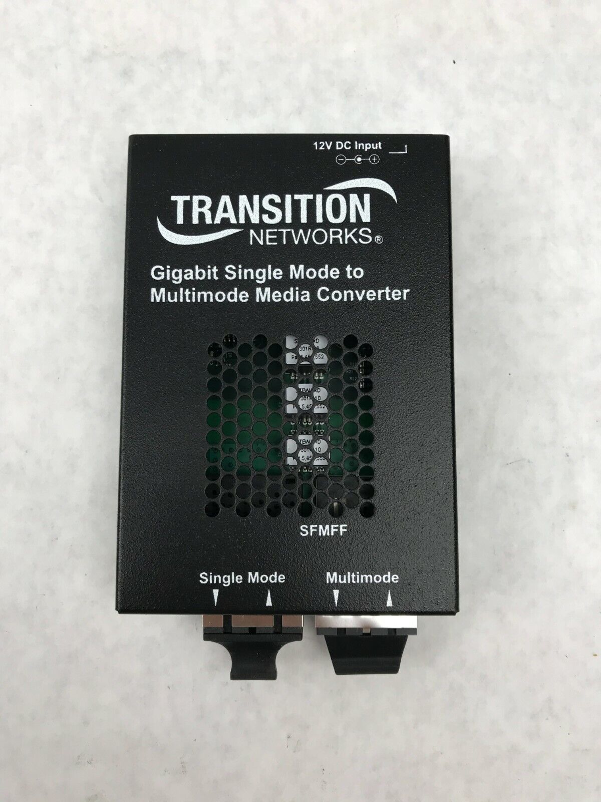 Transition Networks Stand-Alone Media Converter SFMFF w/ Power Supply 1315-220