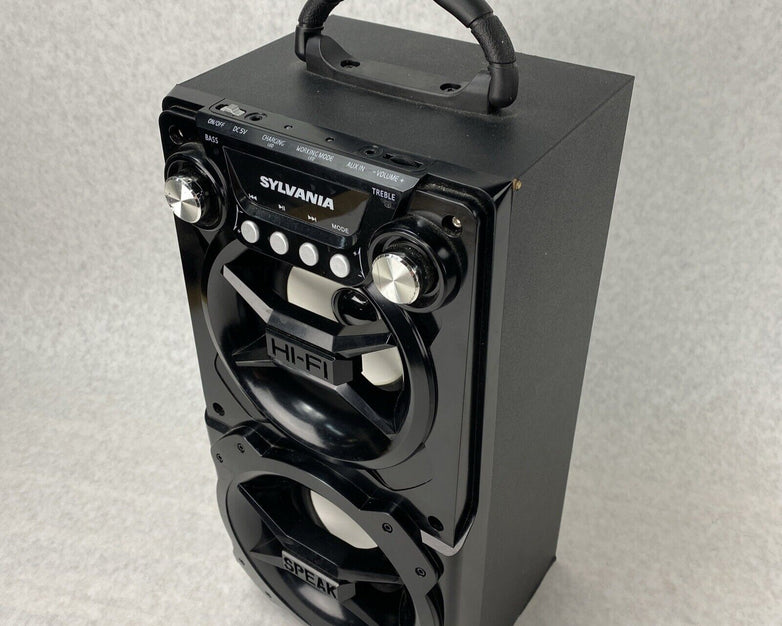 Sylvania SP328-B-BLACK Portable Bluetooth Speaker Black