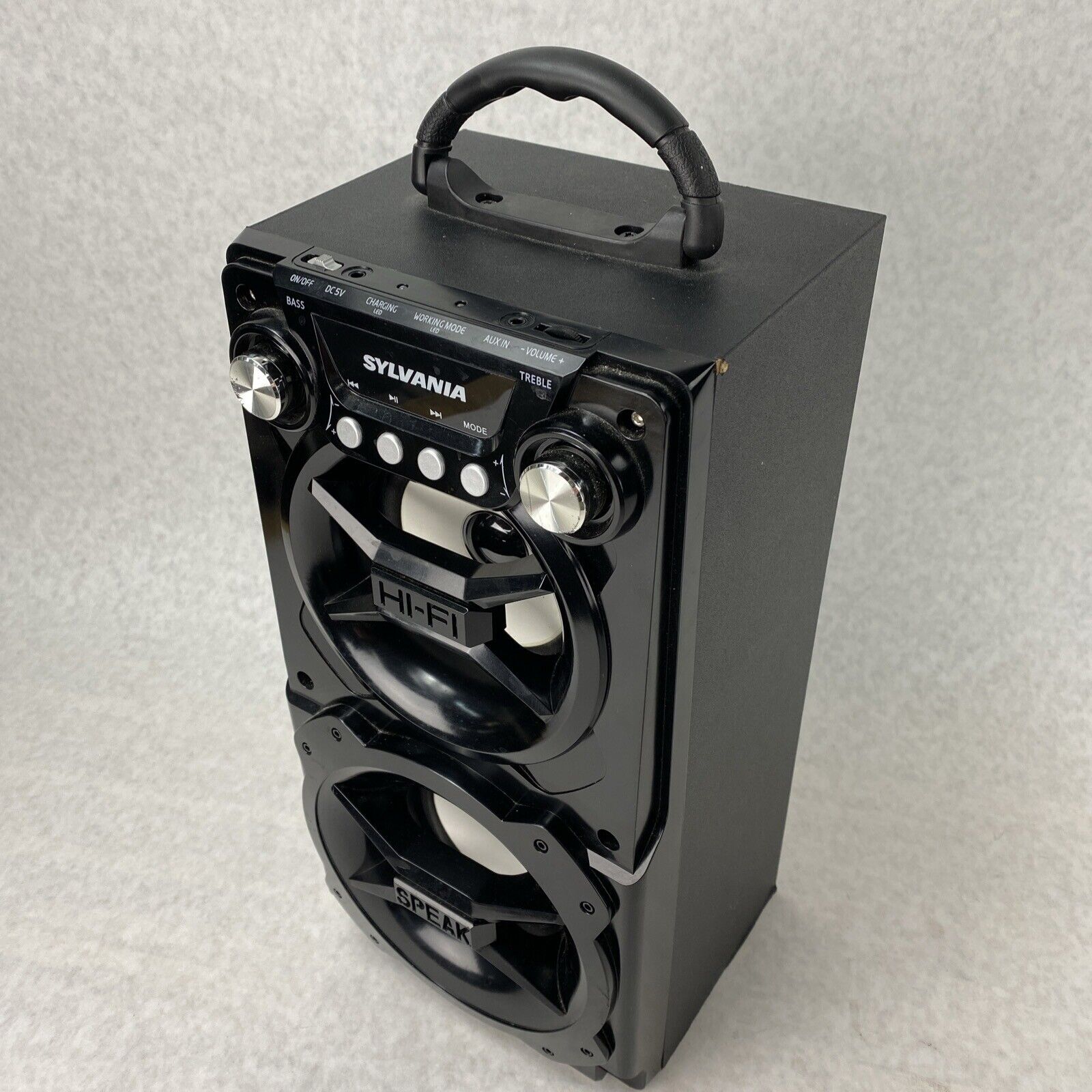 Sylvania SP328-B-BLACK Portable Bluetooth Speaker Black