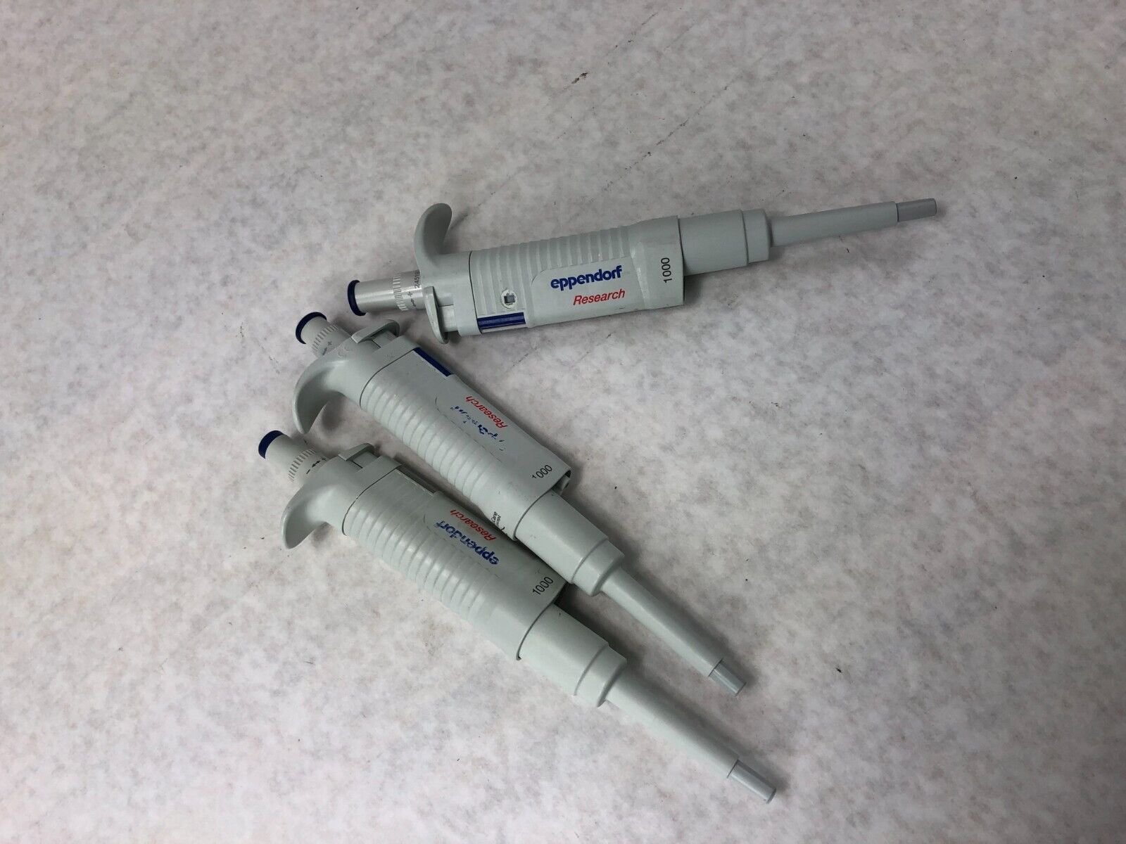 Lot of 3 Eppendorf Research 100-1000uL 1000 Pippette