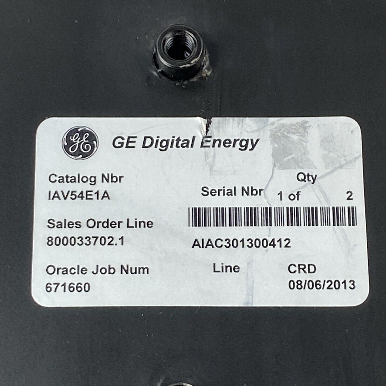 GE Digital Energy 12IAV54E1A Voltage Relay 115 Volts 60 Cycles - Missing Cover