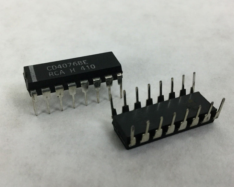 Genuine RCA CD4076BE 16-Pin Dip Integrated Circuit  Lot of 24