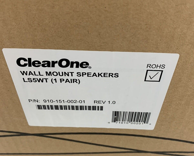 ClearOne LS5WT Wall-Mount Speaker set Pair 910-151-002-01