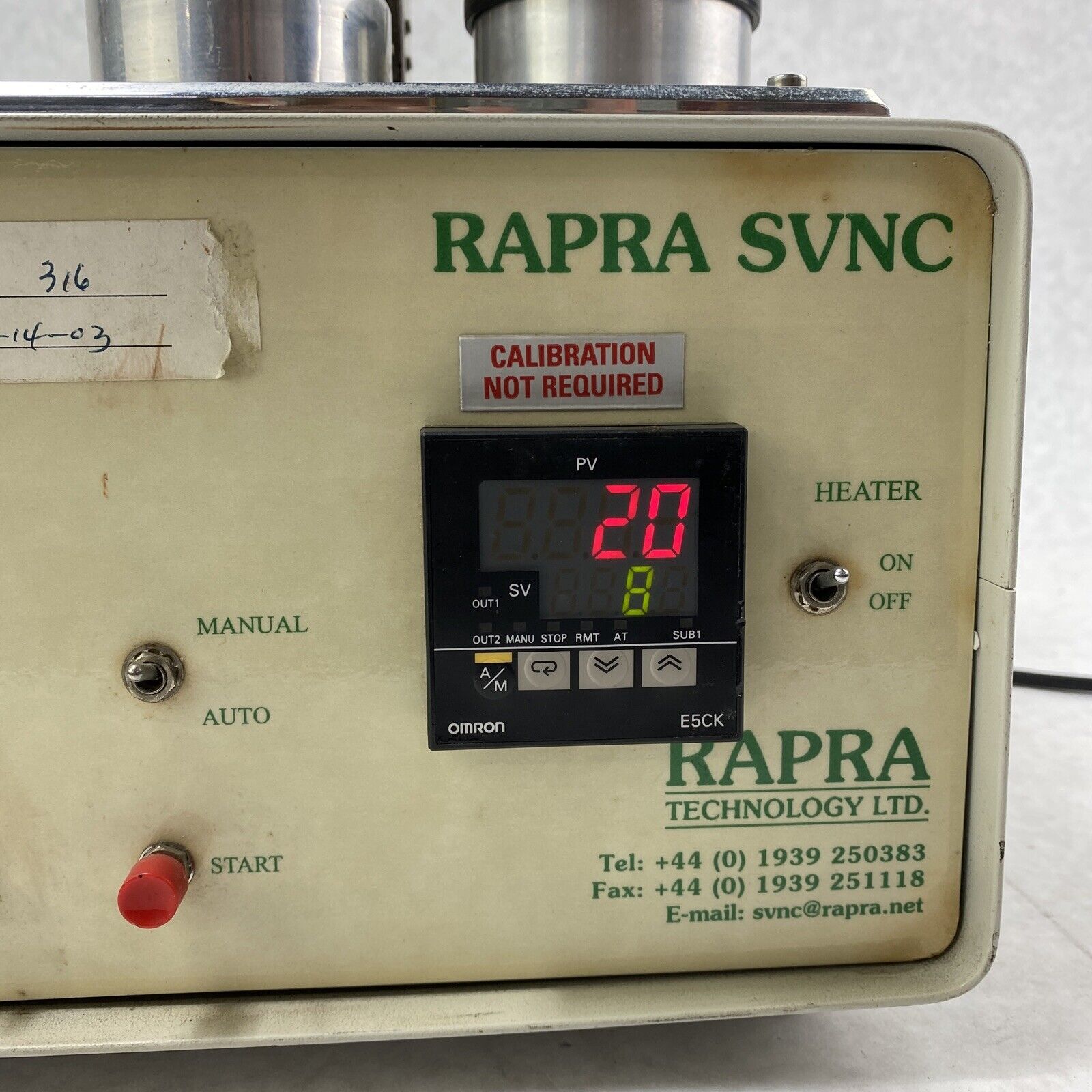 Rapra SVNC Scanning Vibrating Needle Curemeter FOR PARTS or REPAIR