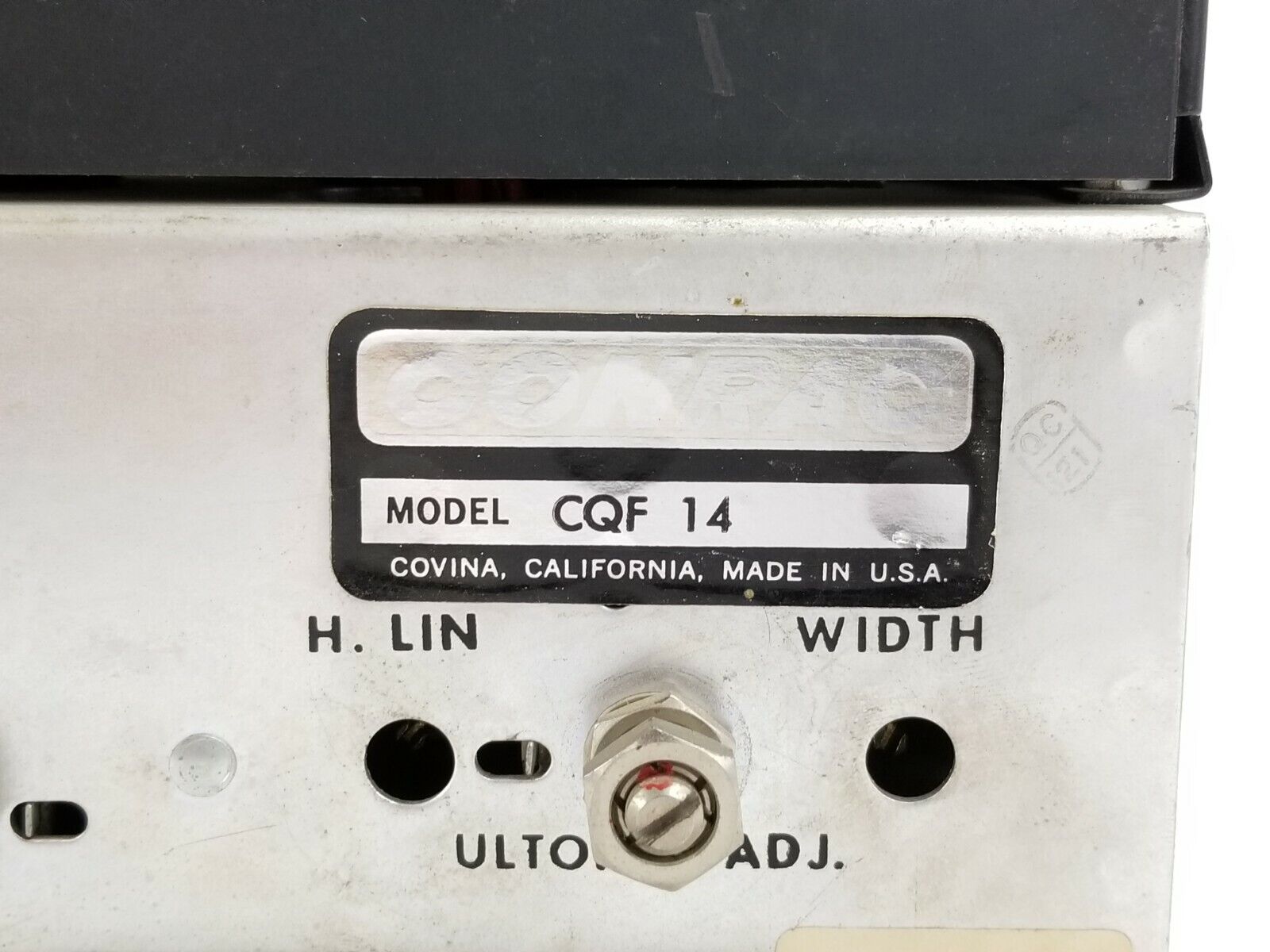 CONRAC Type 520114-004 Model # CAF 14 Untested-Parts or Repair