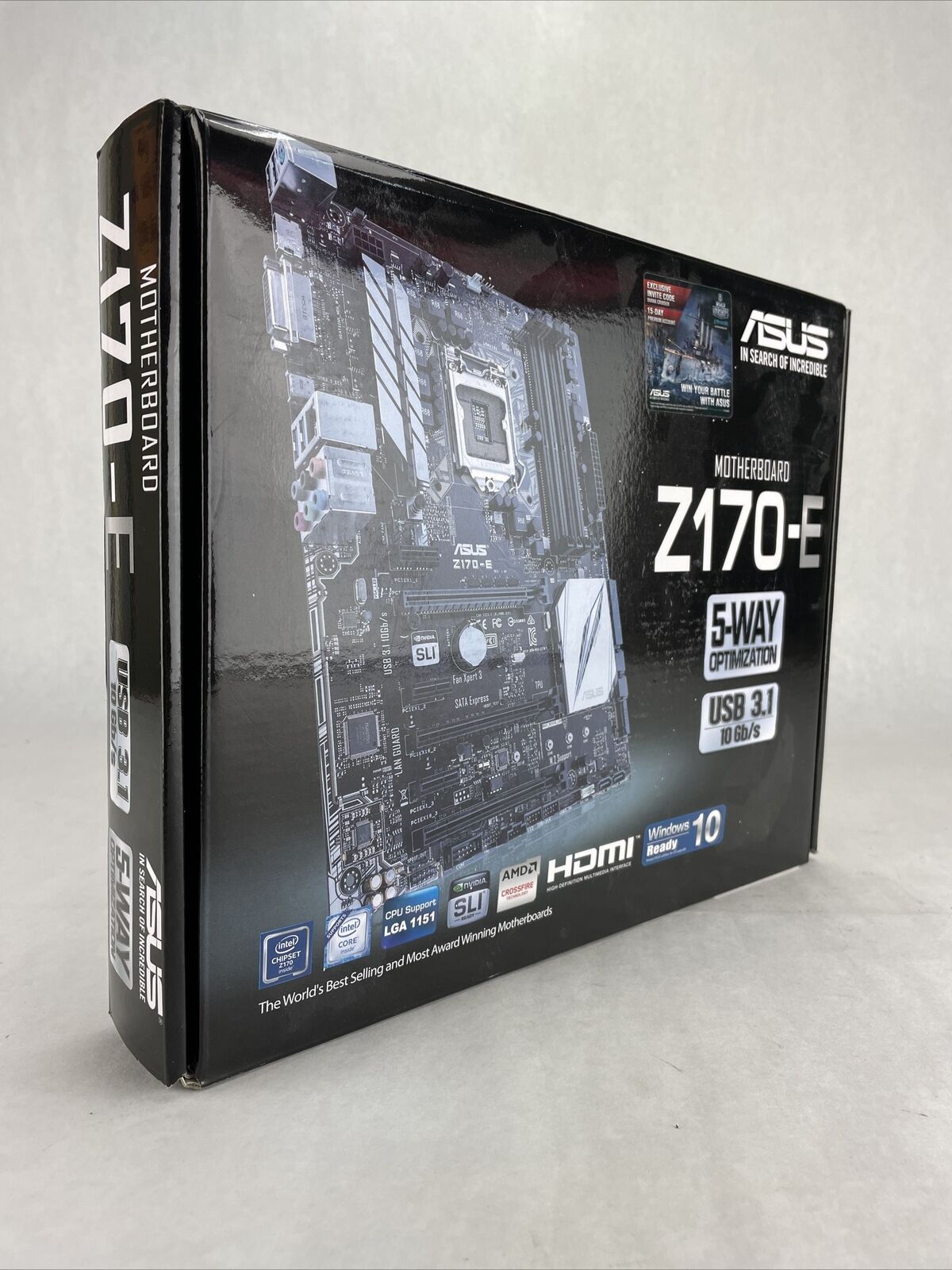 ASUS Z170-E Motherboard No CPU No RAM No I/O Shield