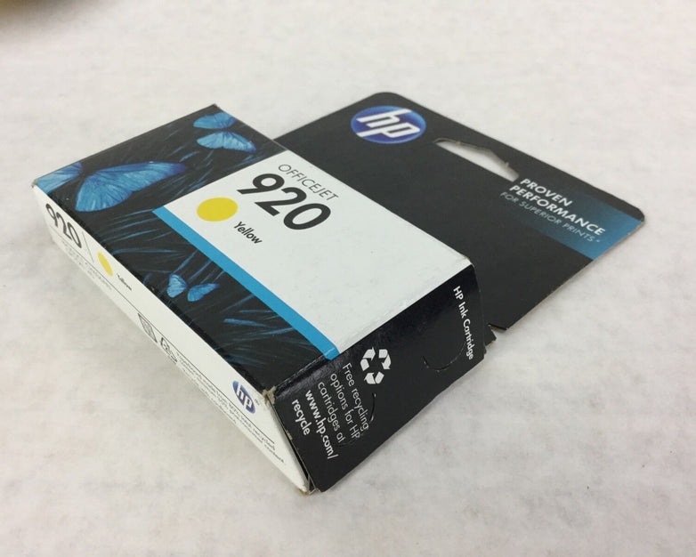 Genuine HP920 Yellow Ink Cartridge CH636AN NEW Sealed Warranty End Date May 2015