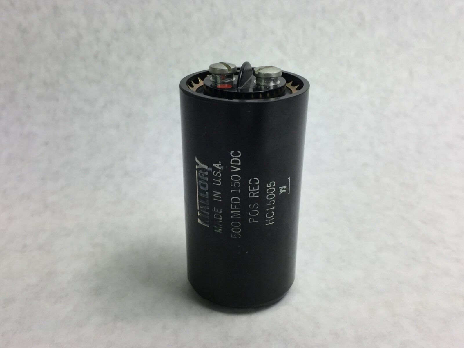 Mallory HC15005 500 MFD 150VDC Capacitor  NOS