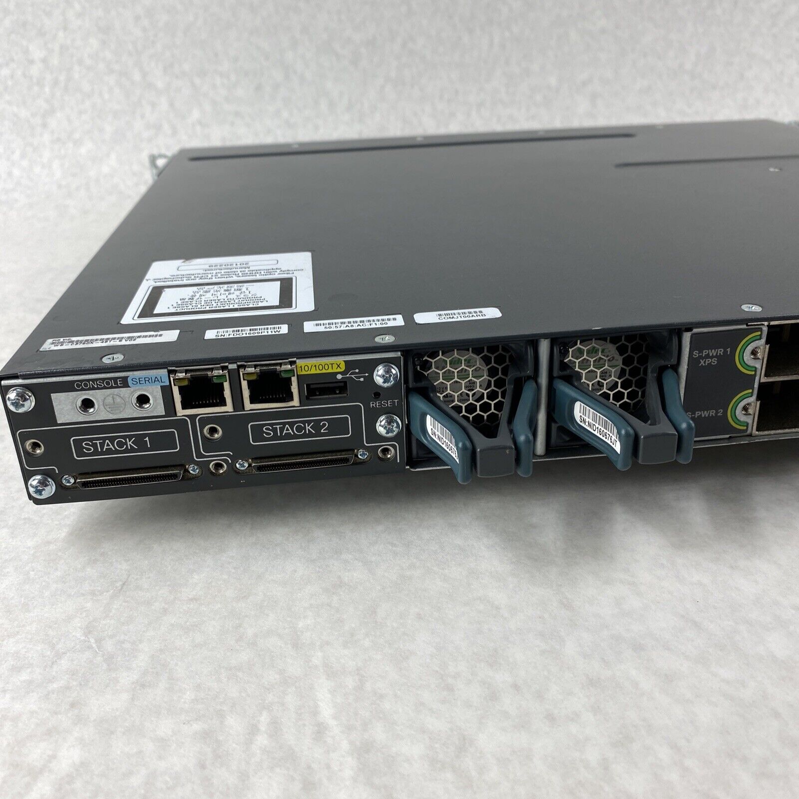 Cisco WS-C3750X-48T-S Catalyst Series 48-Port Gigabit Switch with 2 PSU