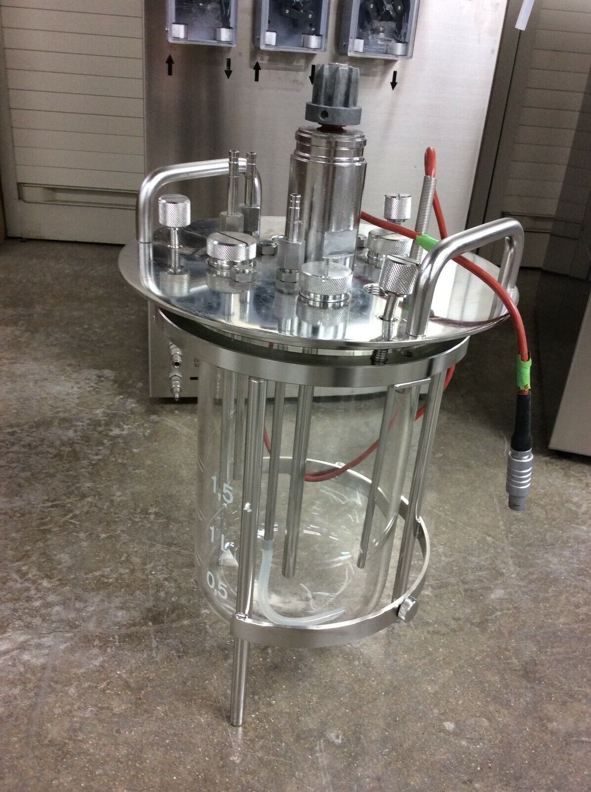 Sartorius Stedim Biotech Biostat DCU Touch Tower B-DCU Bioreactor w Glass Vessel