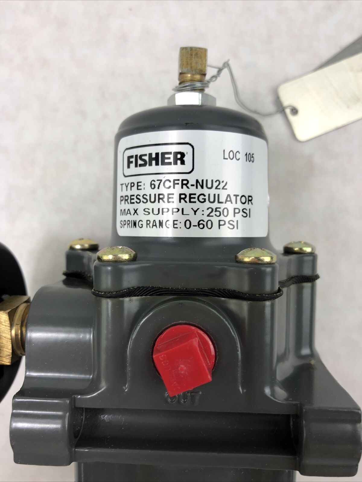 FISHER 67CFR-NU22 Pressure Regulator 250 PSIG 0-60 PSI Spring Range