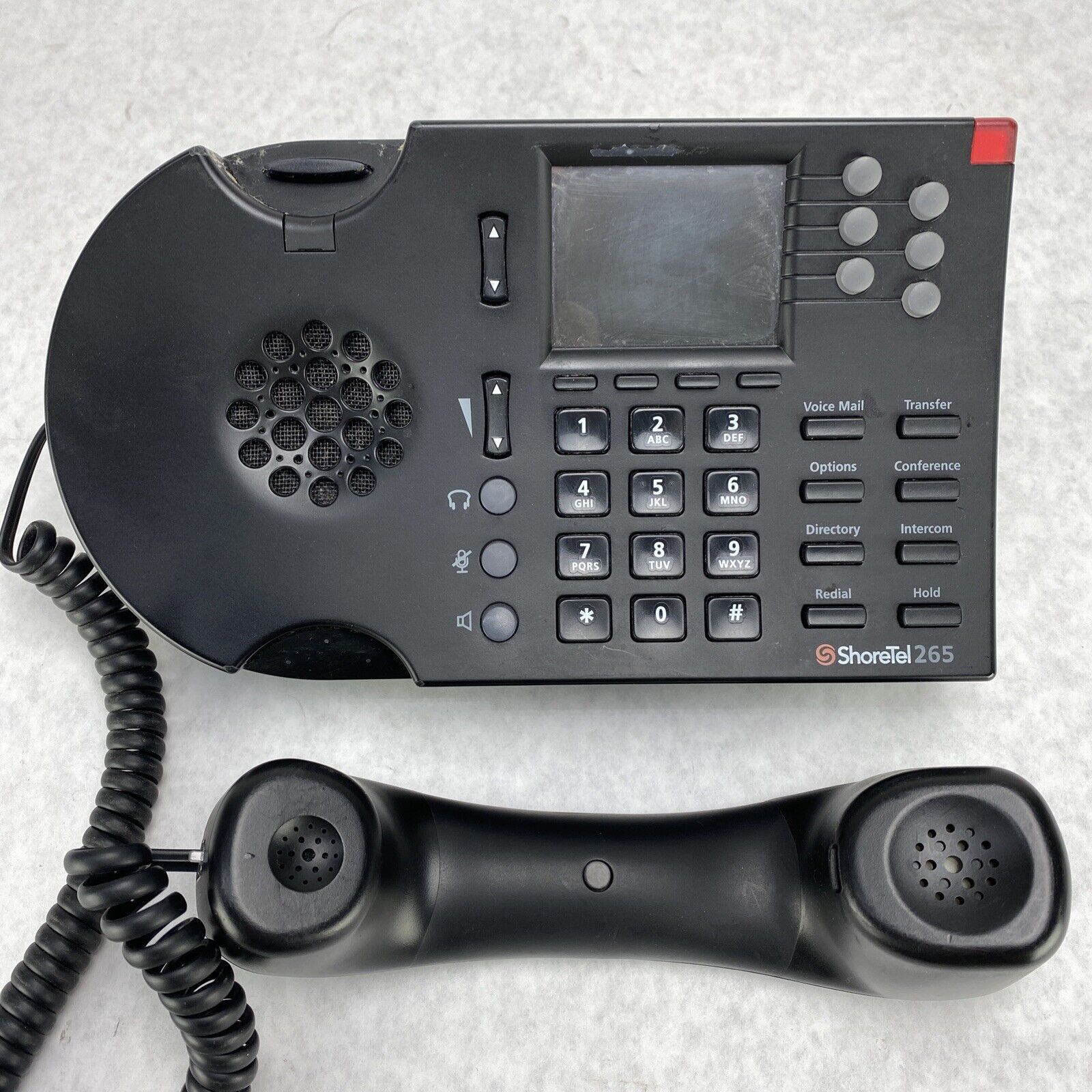 ShoreTel 265 Shorephone IP 265 10 VoIP Phone 6 Line Display w/ Stand + Handset