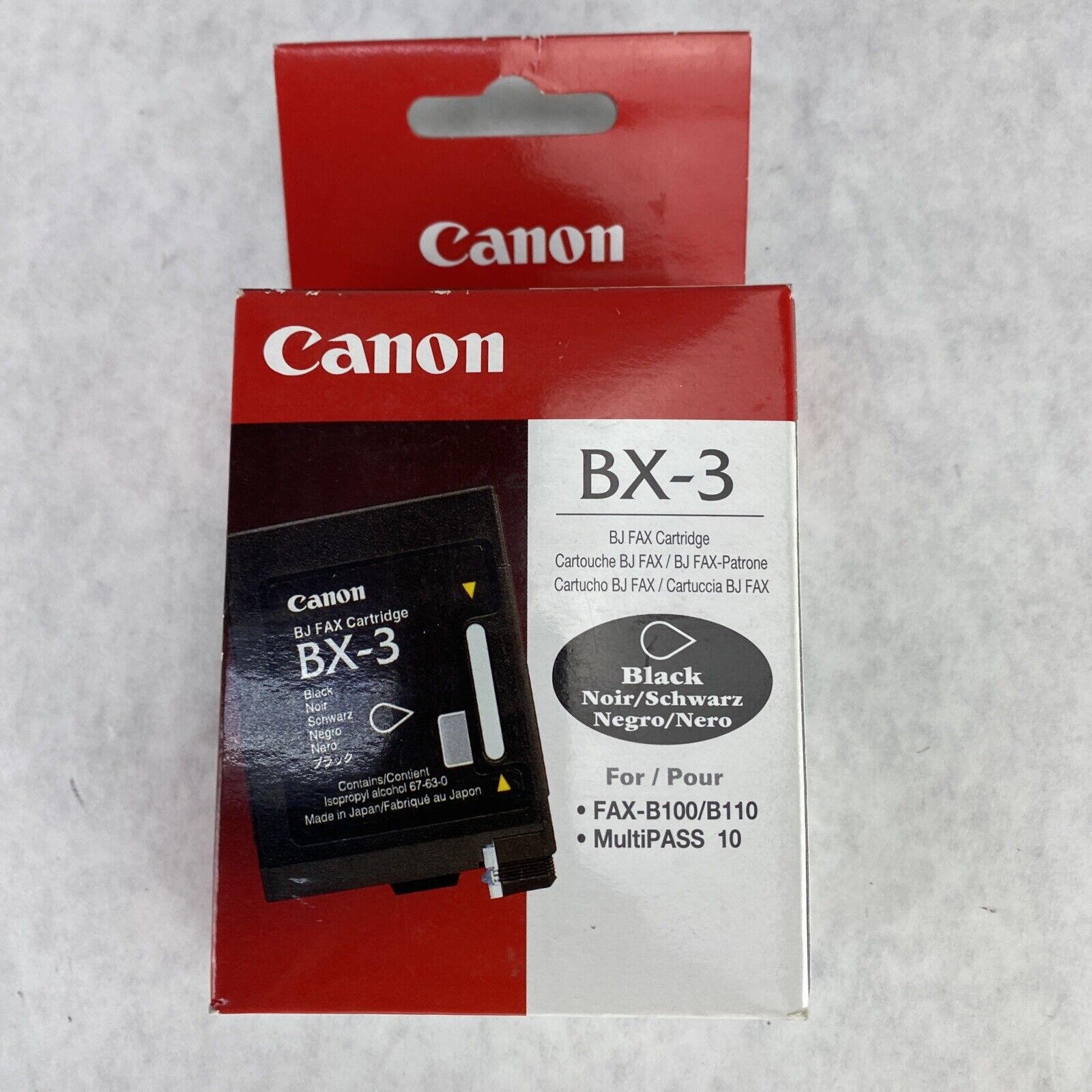 Canon BX-3 Genuine Black BJ Fax Inkjet Cartridge FAX-B100 B110 B820 B150 B155