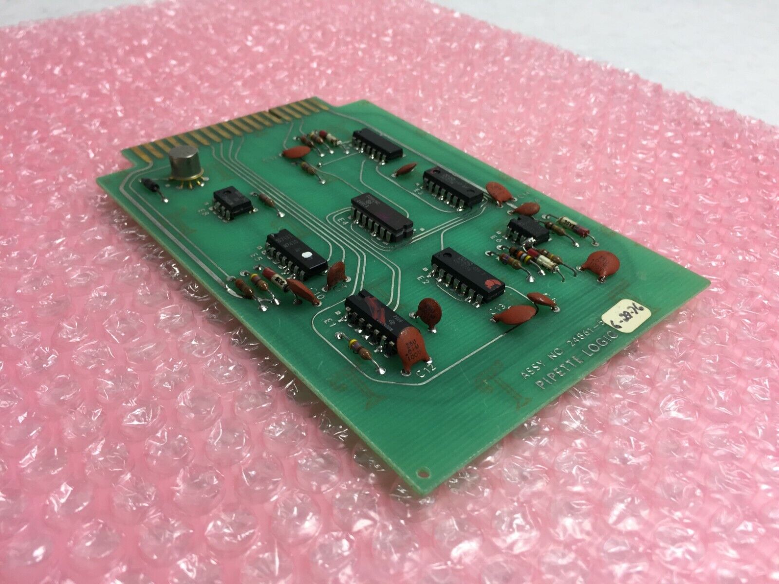 Vintage 1976 MSI Pipette Logic 24861-5  Micromedic Card