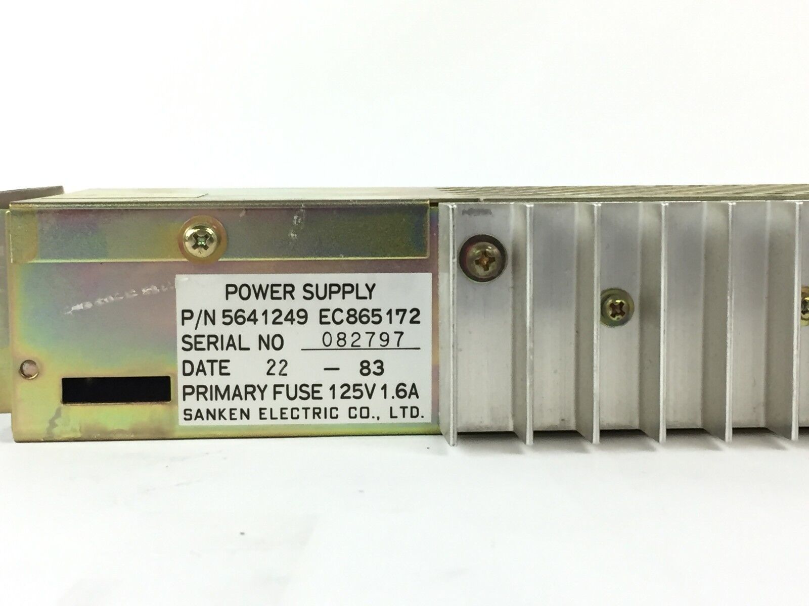 IBM 5641249 Terminal Base Power Supply EC865172 Sanken Electric