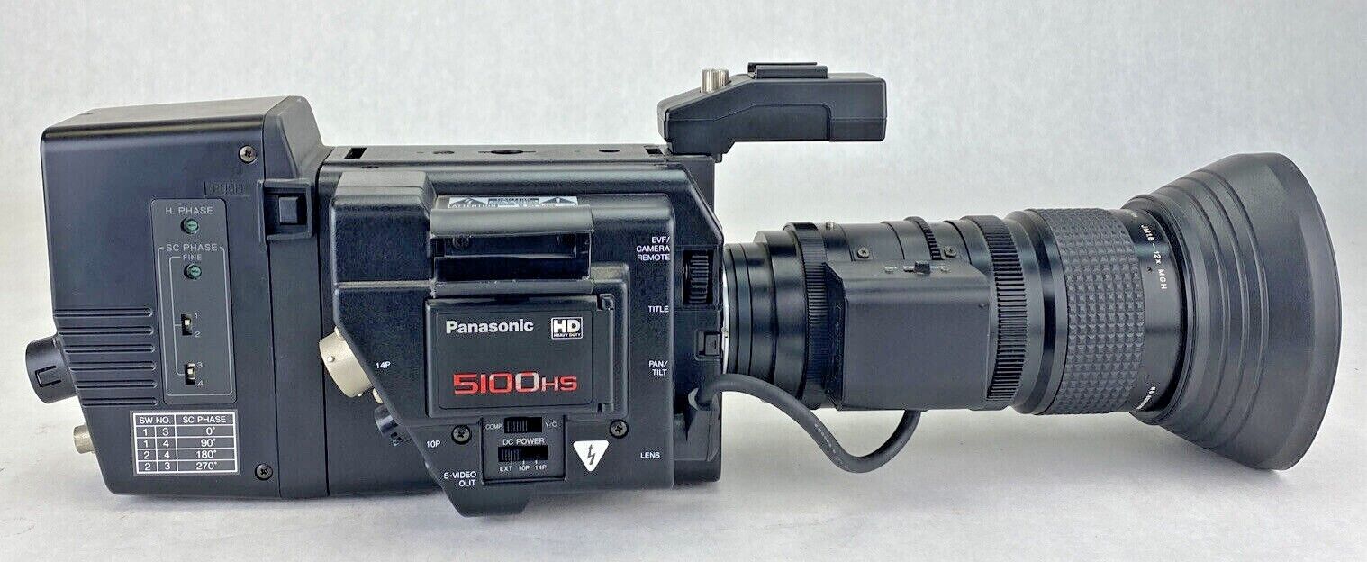 Panasonic WV-D5100HS Camera w/ WV-PS03 + WV-LZ14/8AF Lens NO POWER SUPPLY