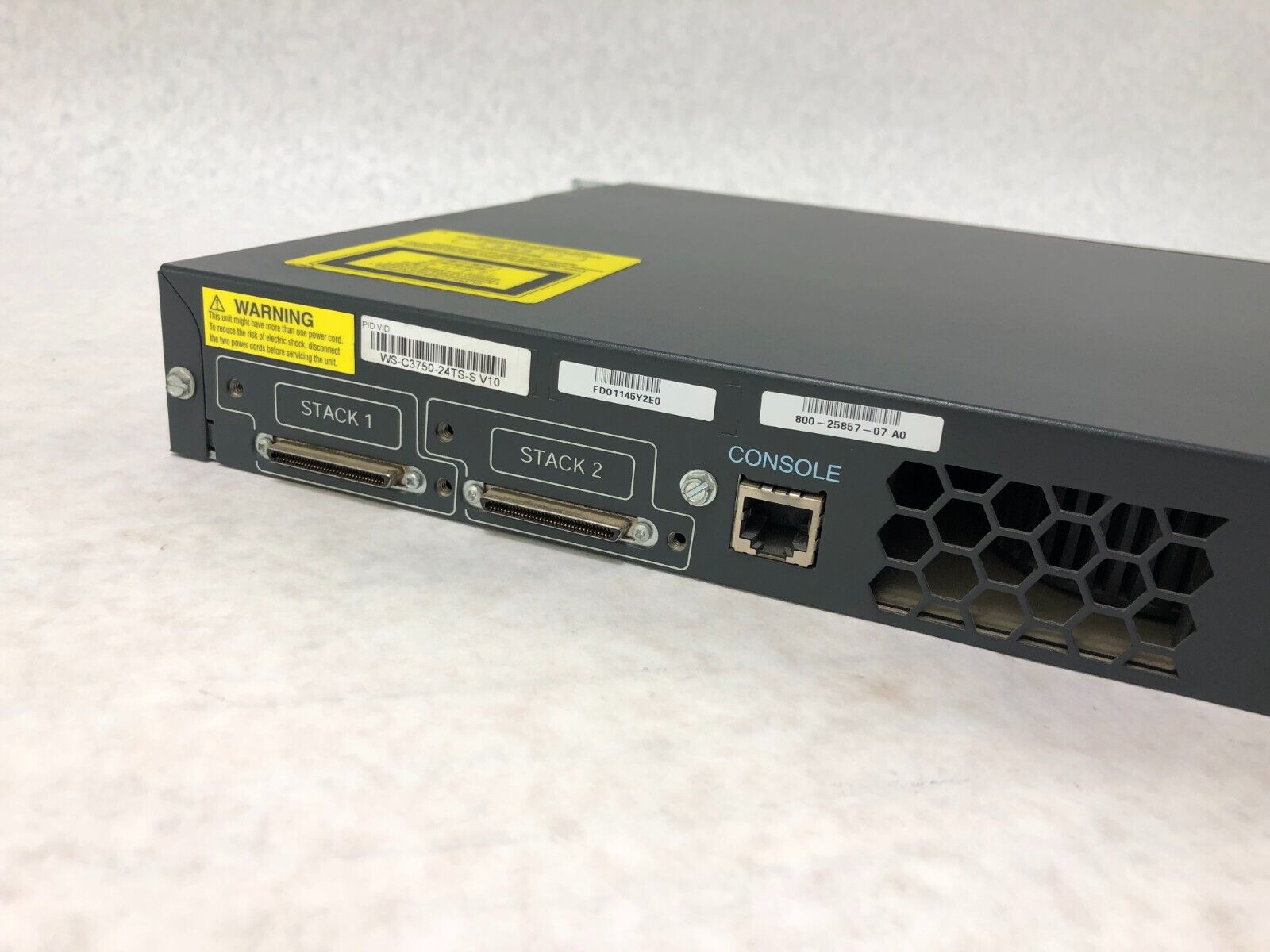 Cisco WS-C3750-24TS-S Catalyst 3750 Series 24 Port Managed Switch