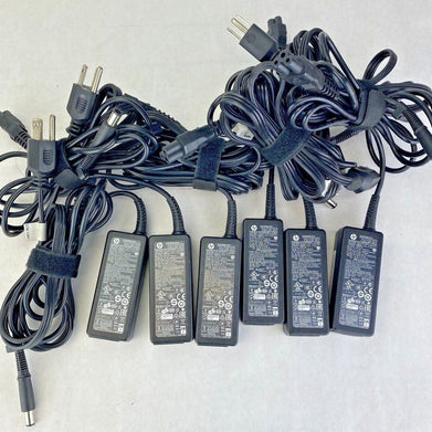 Lot of 6 HP 744481-003 adapter charger power supply 7.4mm*5.0mm 45W 19.5V 2.31A