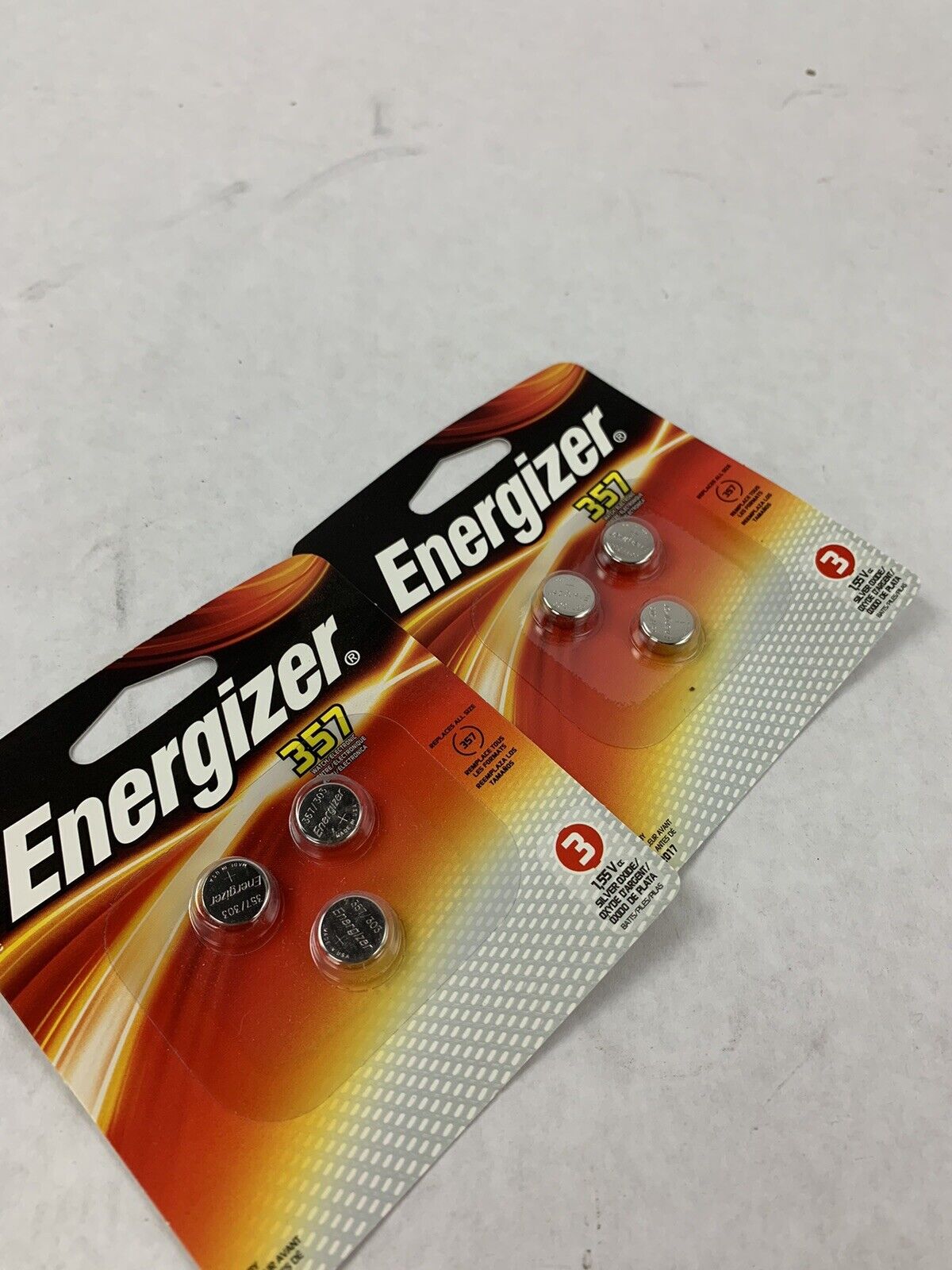 Lot of 2 Energizer 357BP-3 pack of 3 357