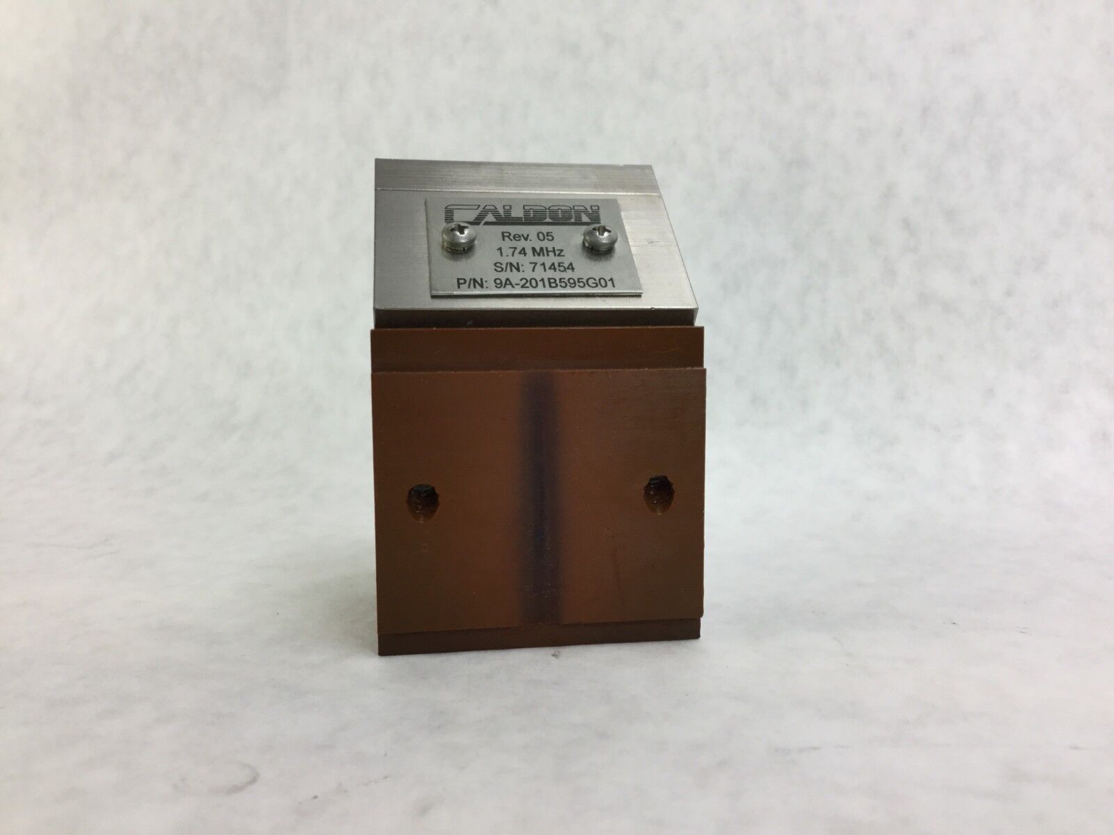 Caldon 9A-201B595G01 1.74 MHz  CW 7983  OW 38.00  HW .635  Untested