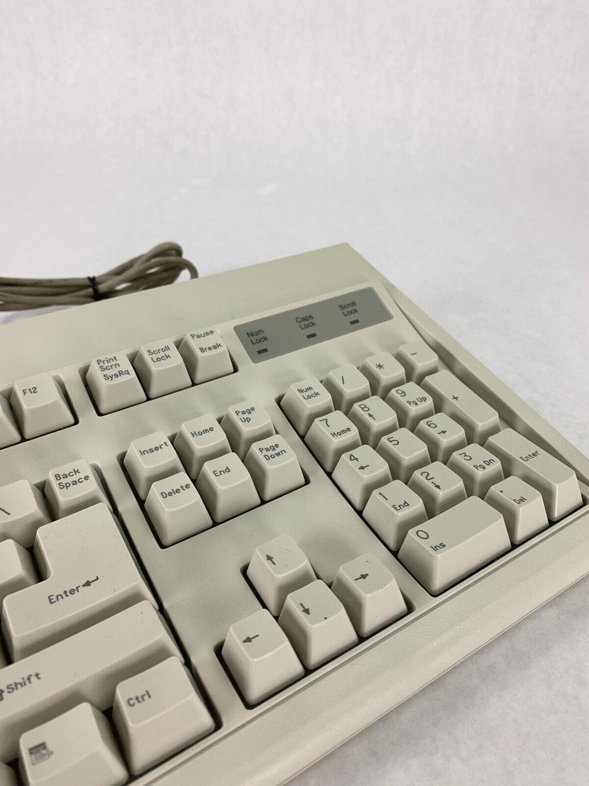 Vintage KeyTronic E03601QUS201-C Wired PS/2 Desktop Keyboard
