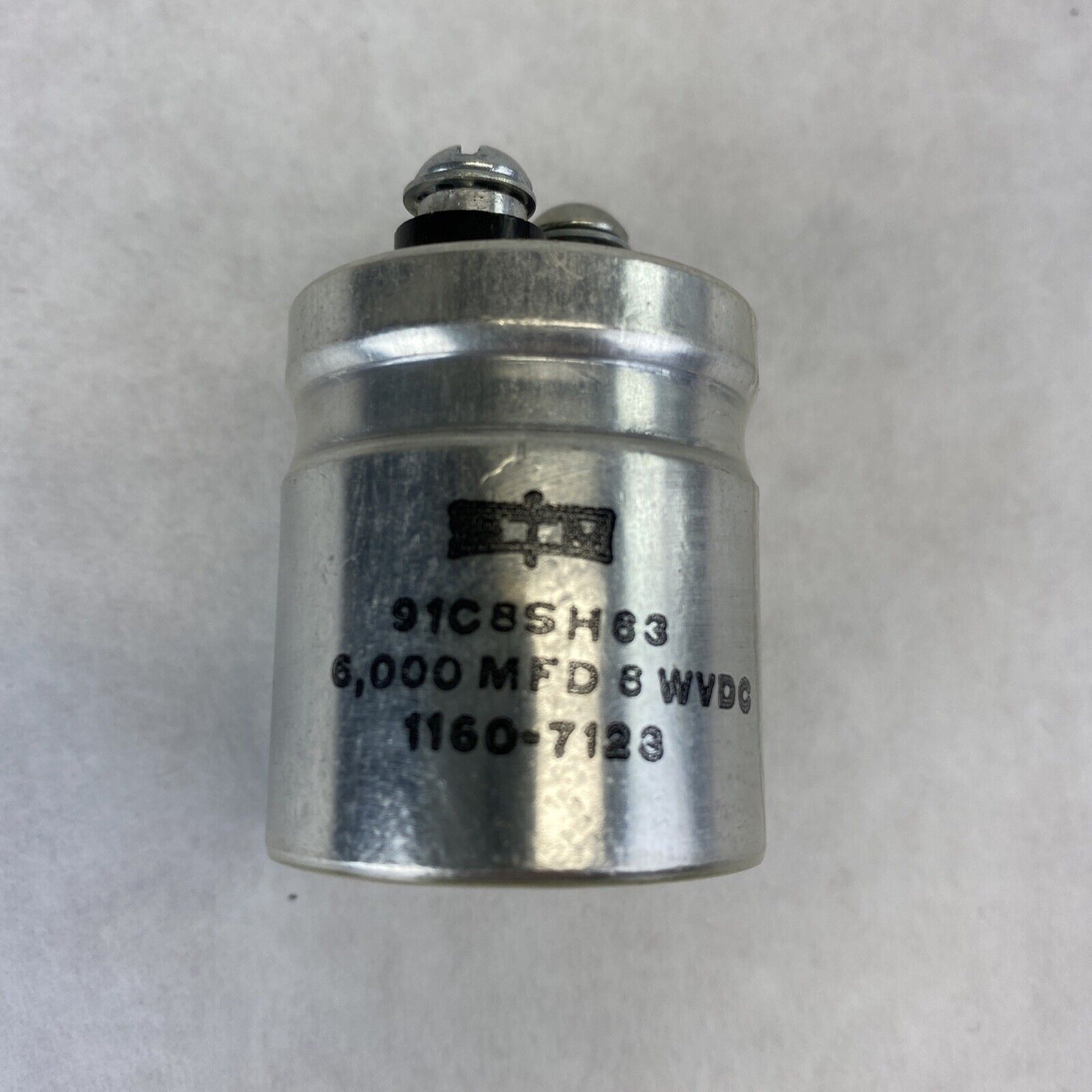 STM 1160-7123 Aluminum Capacitor 6000MFD 8VDC