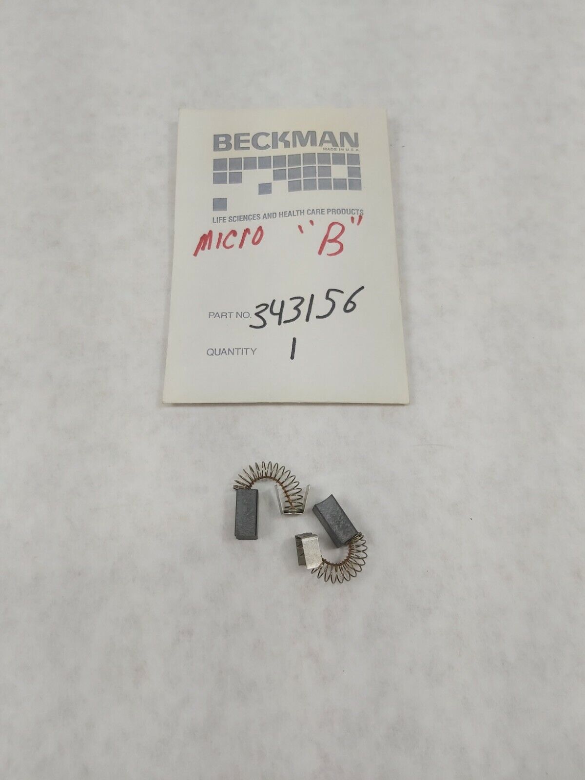 Beckman 343156 Brushes For Microfuge "B" Centrifuge