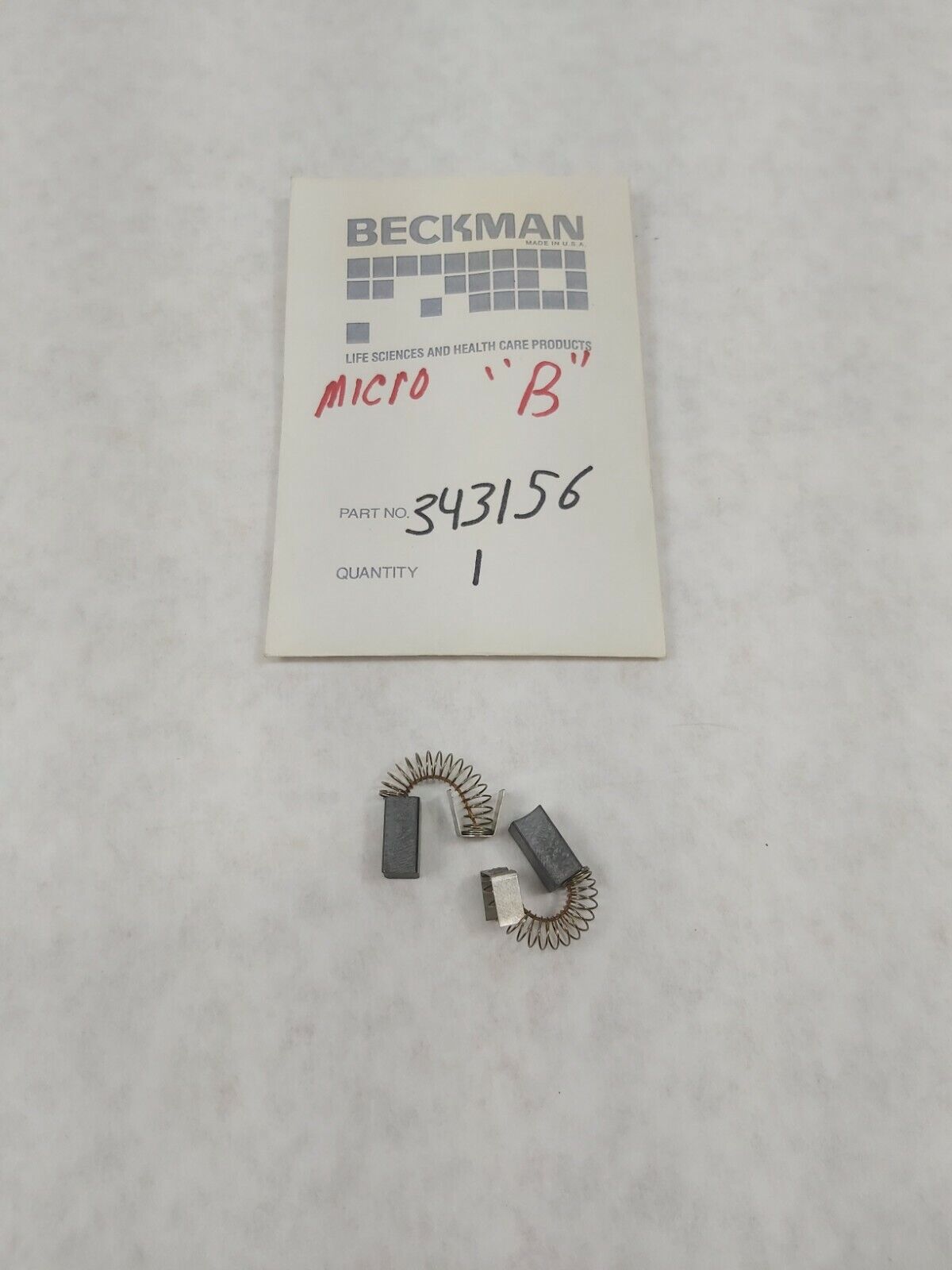 Beckman 343156 Brushes For Microfuge "B" Centrifuge