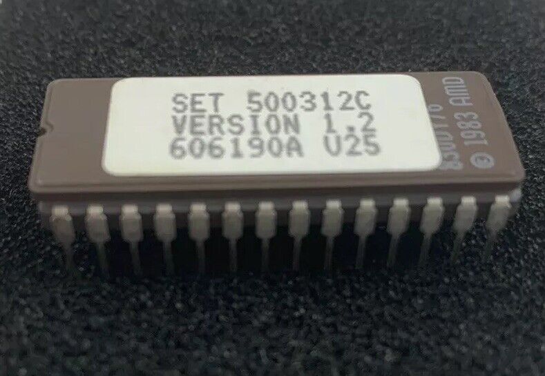 AMD 1983 AM27512DC Microcircuit SET Version 1.1 & 1.0 (Lot of 2)