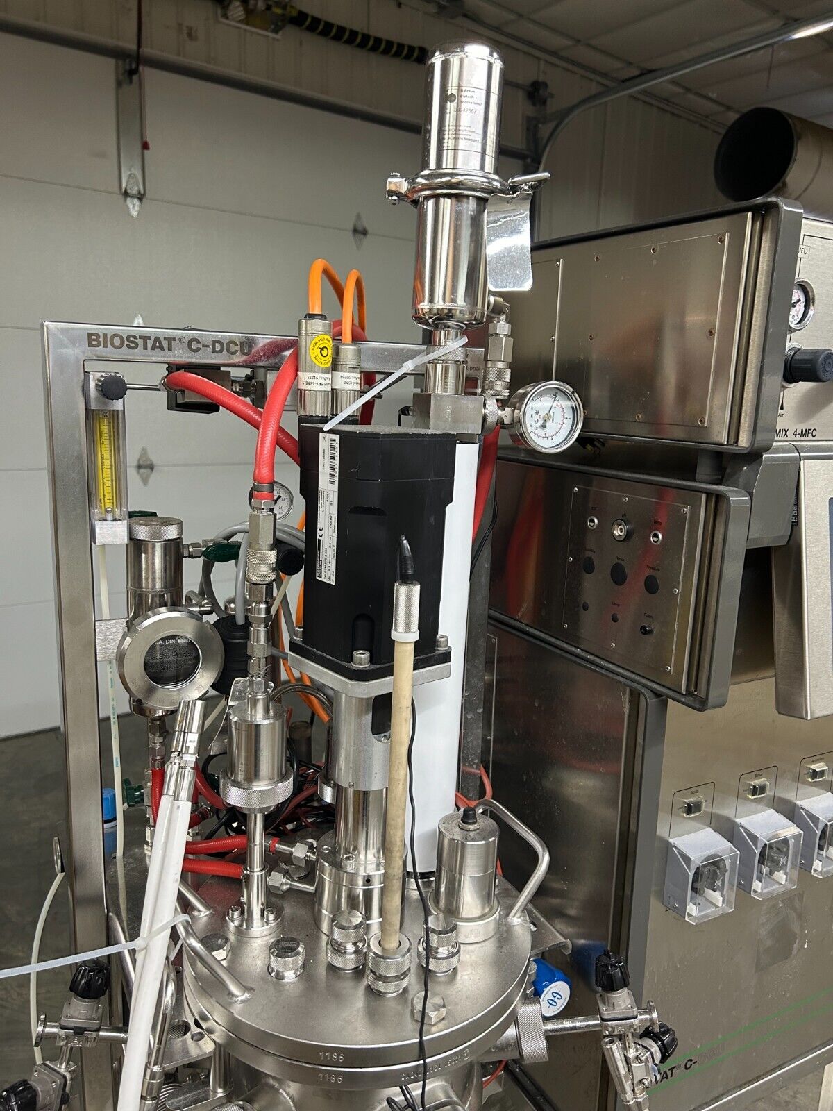 Biotech BioStat Fermenter C-DCU 3 10L Gasmix 4-MFC Bioreactor System