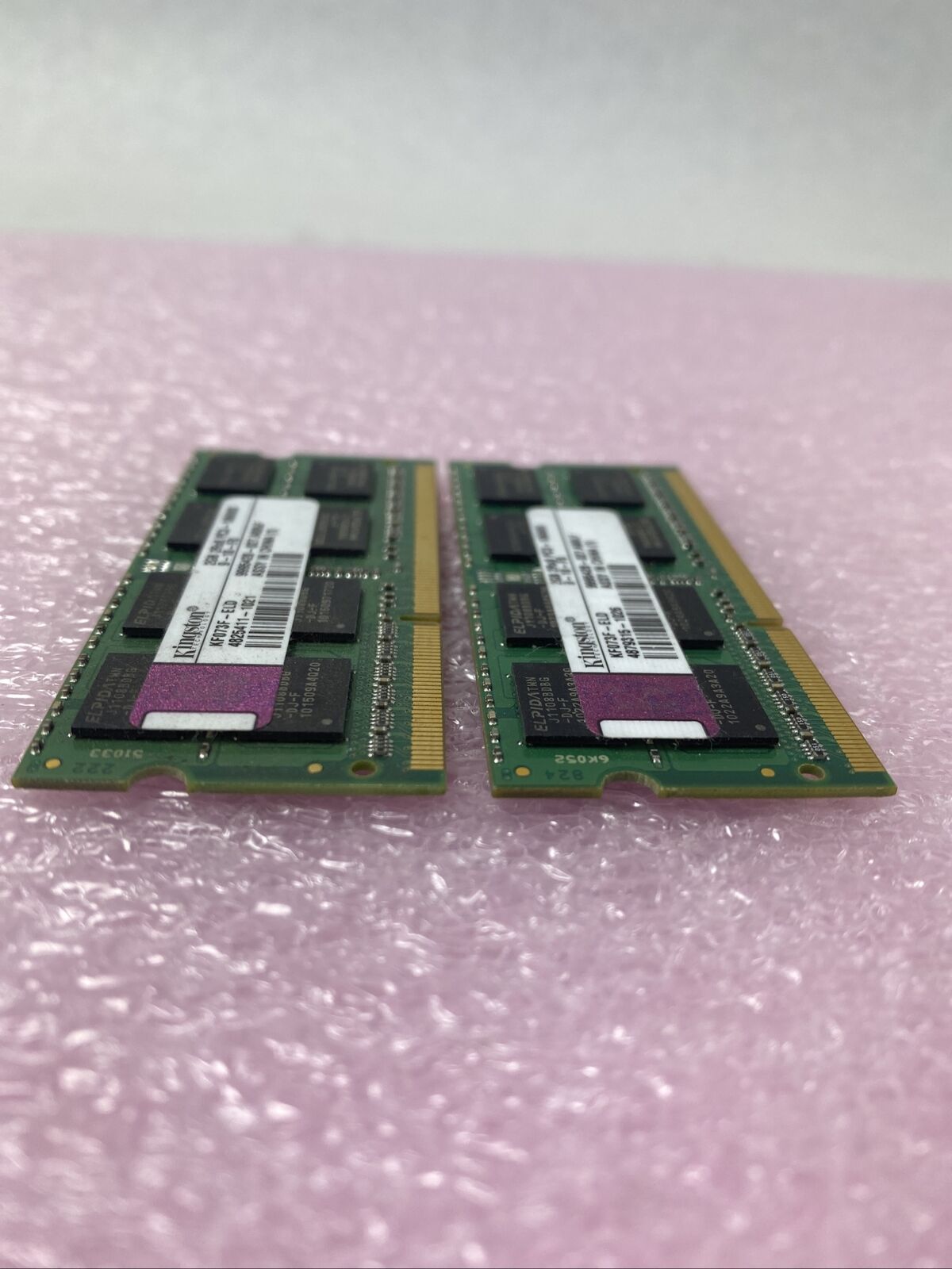 Lot ( 2 ) 2GB Kingston KF073F-ELD PC3-10600S DDR3 Laptop Memory RAM