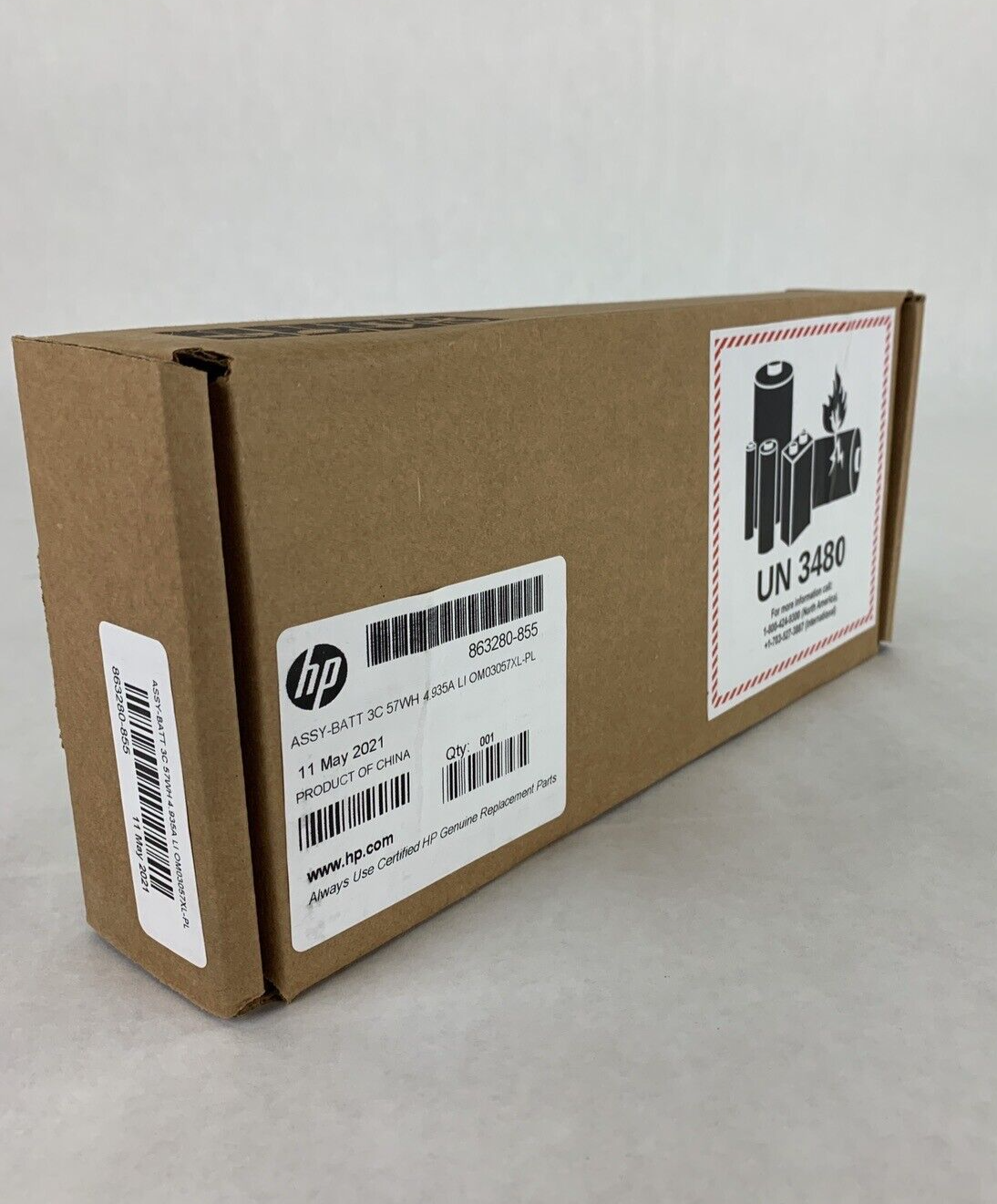 New OEM 57Wh OM03XL Battery For HP EliteBook x360 1030 G2 Series 863280-855