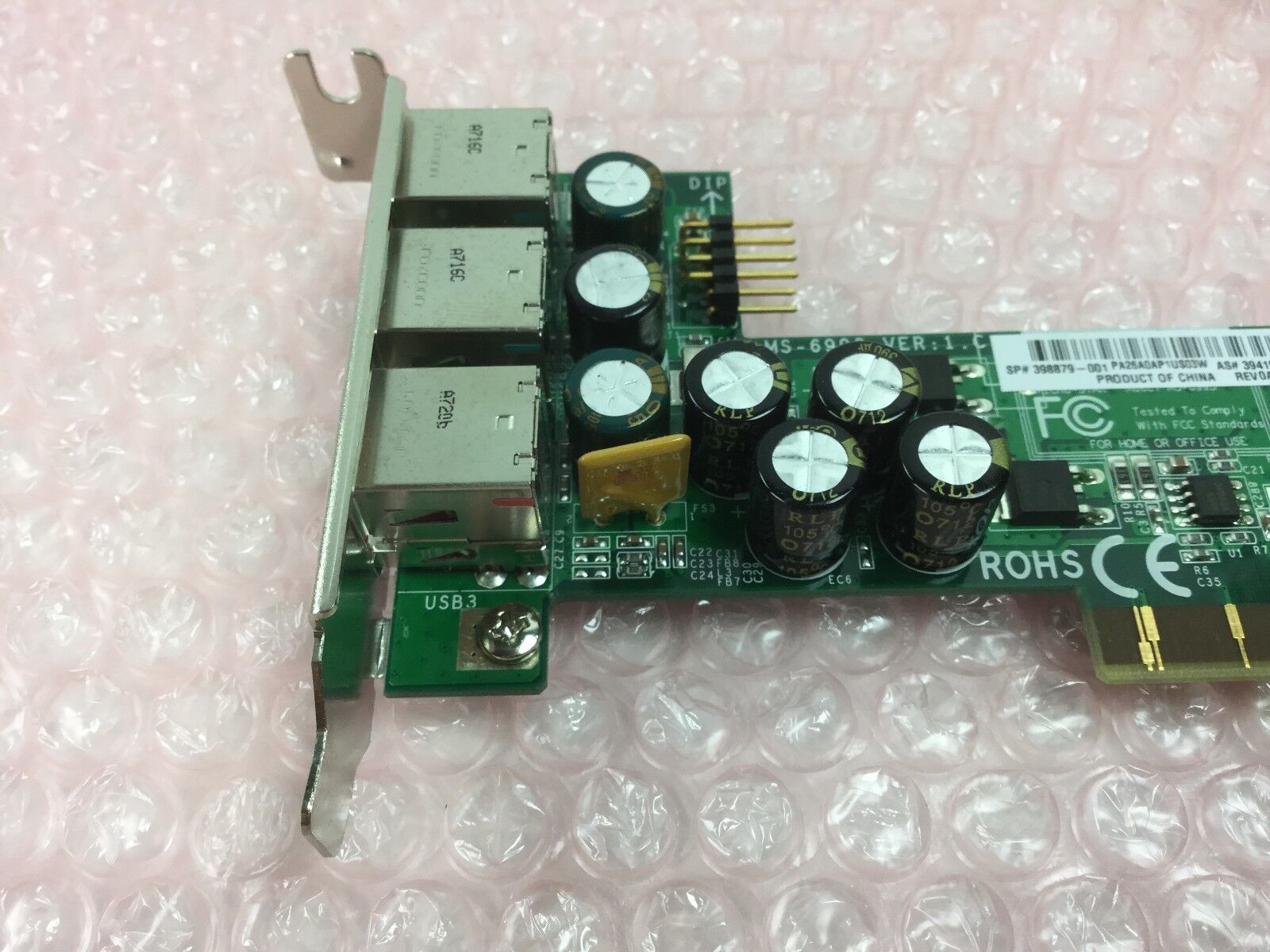 HP 398879-001 USB Board (12V/24V3-conn Powered) for RP5000 394197-001 Lot of (2)