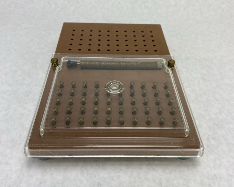 Vintage USES Finger Dexterity Board Clear Cover