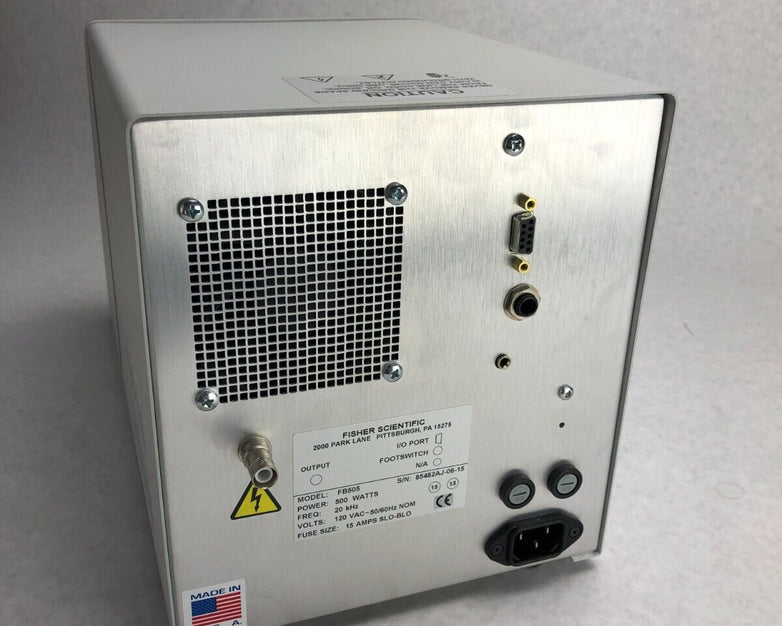 Fisher Scientific FB505 Dismembrator Homogenizer 500 Watt