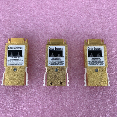 Lot 3 Cisco 30-0905-01 1000Base-LX GBIC Optical Transceiver Module