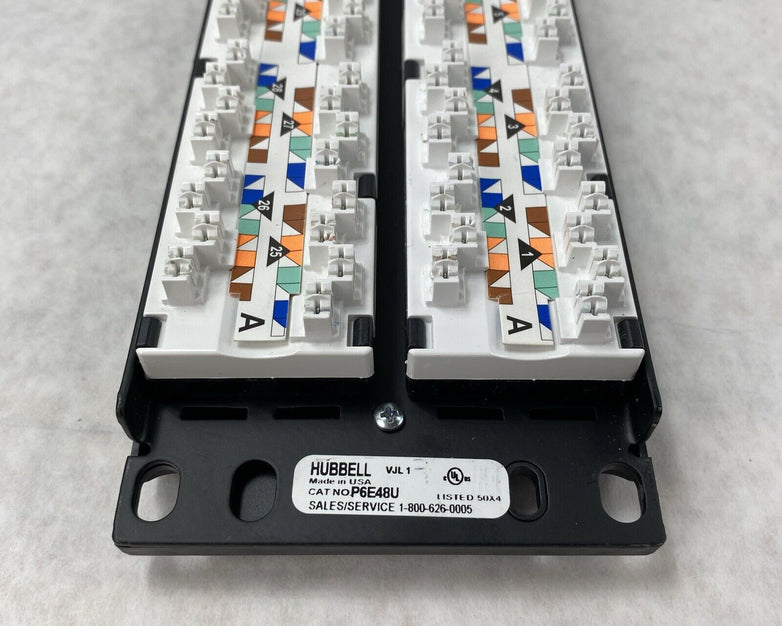 Hubbell P6E48U 2U 48-Port Nextspeed 6 Universal Patch Panel