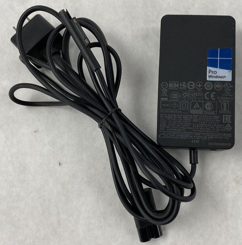 Microsoft 1800 Windows 15V 2.58A AC Adapter 44W Charger PSU for Surface Pro