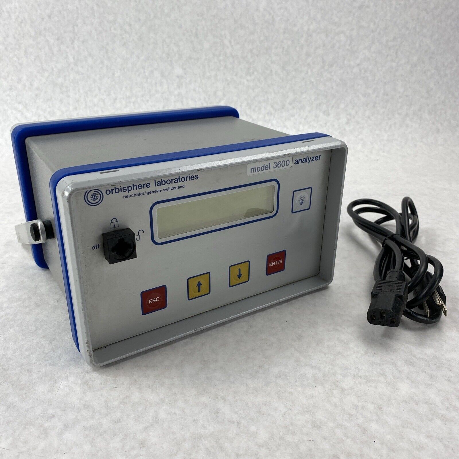 Orbisphere Laboratories Model 3600 Analyzer w/ Power Adapter